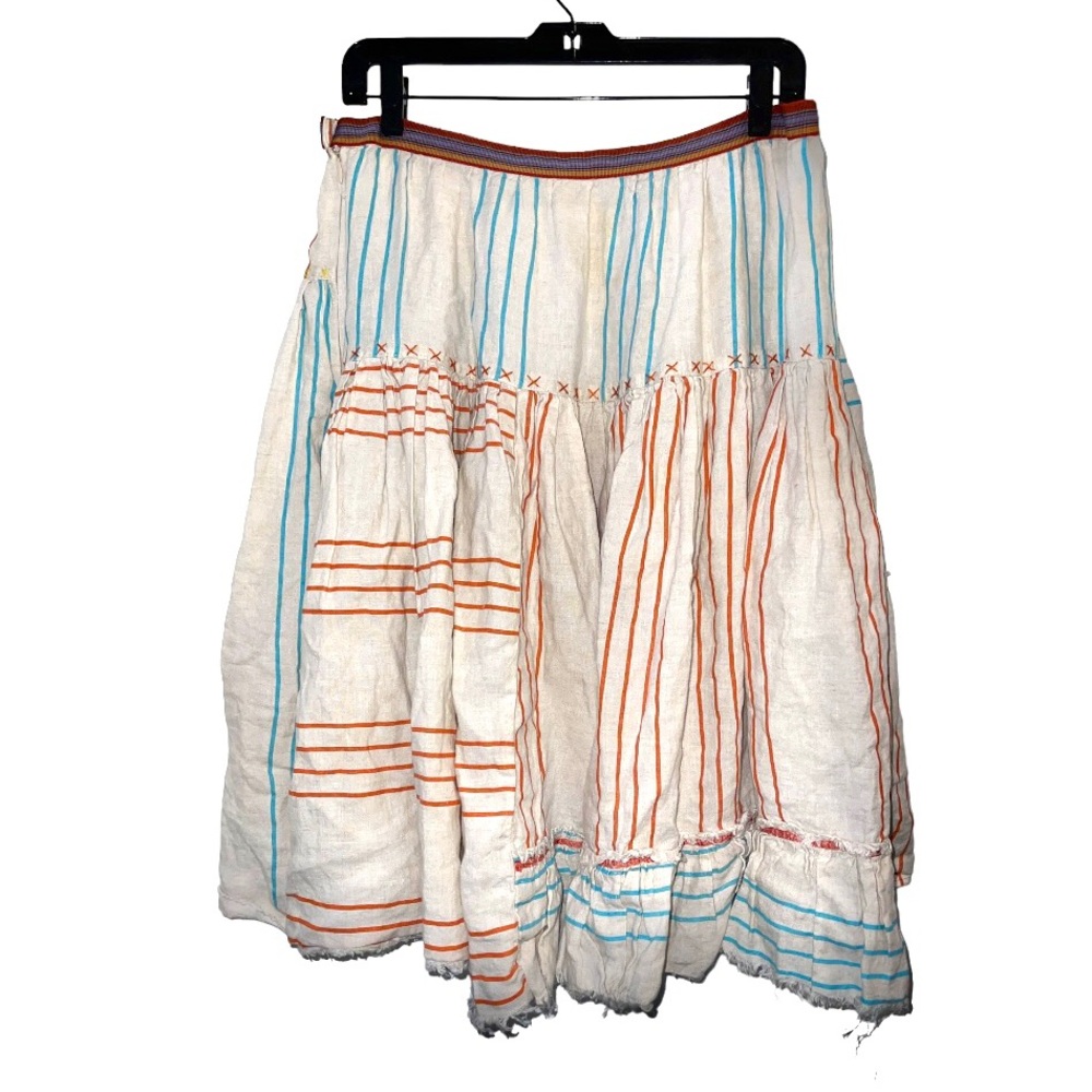 Lee Mathews Patchwork Striped Multicolor Full Mid… - image 3